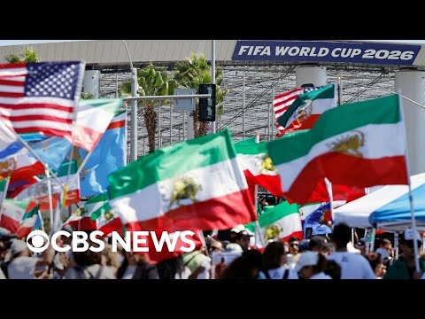 Protests staged outside Iran's World Cup opener in Los Angeles