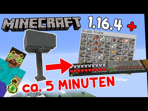 IN FAST 5 MINUTEN LEVEL 30! Die einfachste Monster XP Farm! Minecraft 1.16 Tutorial