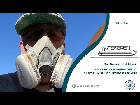Painting our narrowboat Part 8 - Hull painting resumes | Our Narrowboat Fit out | EP82