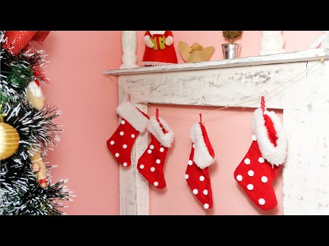 Como fazer Bota Natalina com molde no BLOG