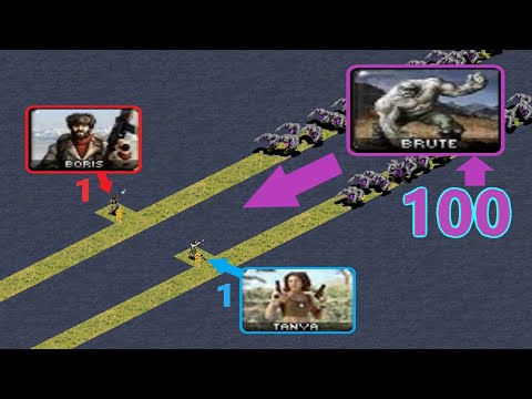 Can 100 Brutes pass Boris or Tanya? - Red Alert 2