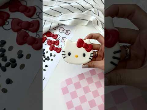 Hello kitty cookie ☺️💕 #hellokitty #sanrio #cookies #dessert #baking #satisfying