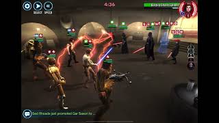 SWGOH, Squad Arena: CLS Team vs Sith