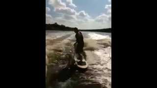 preview picture of video 'Wake Surfing in Rio Hondo TX.'