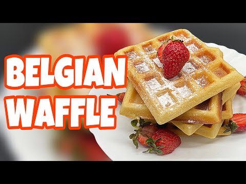 BELGIAN WAFFLE (Homemade )| Easy Recipe