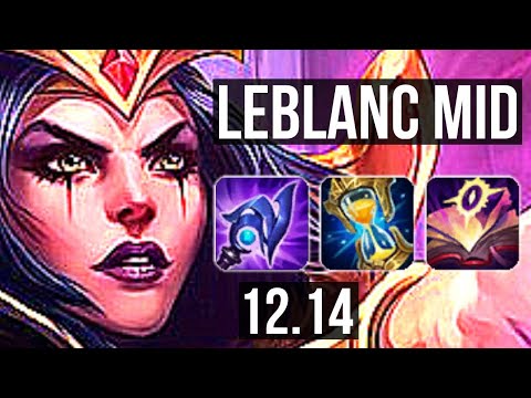 LEBLANC vs KATARINA (MID) | Rank 3 LeBlanc, 4/2/7, Rank 16 | EUW Challenger | 12.14