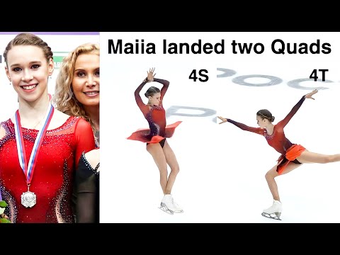 Maiia Khromykh lands two QUADS (4S, 4T) Jump Analysis - Russian Cup Final  Майя Хромых Тутберидзе