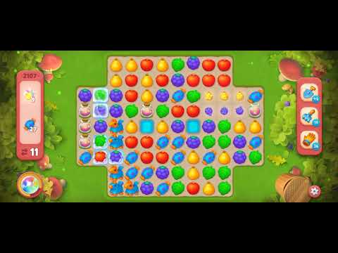 Gardenscapes Level 2107 [No booster] [Hard Level] #androidgameplay #gardenscapesgame #tranding