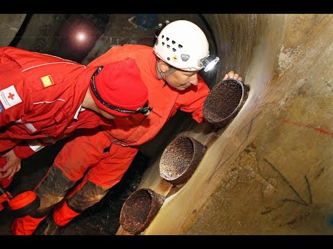 RIESIGES WW2 STOLLEN-LABYRINTH - geheimnisvolle Rohre, Tröge, Inschriften - ENZESFELDER BUNKER (3)