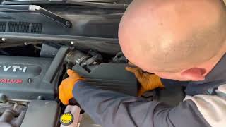 2007-2011 Toyota Camry Hybrid 4 Cylinder Engine Air Filter Replacement Instructions