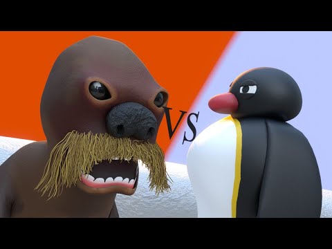 Pingu Vs The Giant Walrus (The Battle For Family) (Animated Parody)