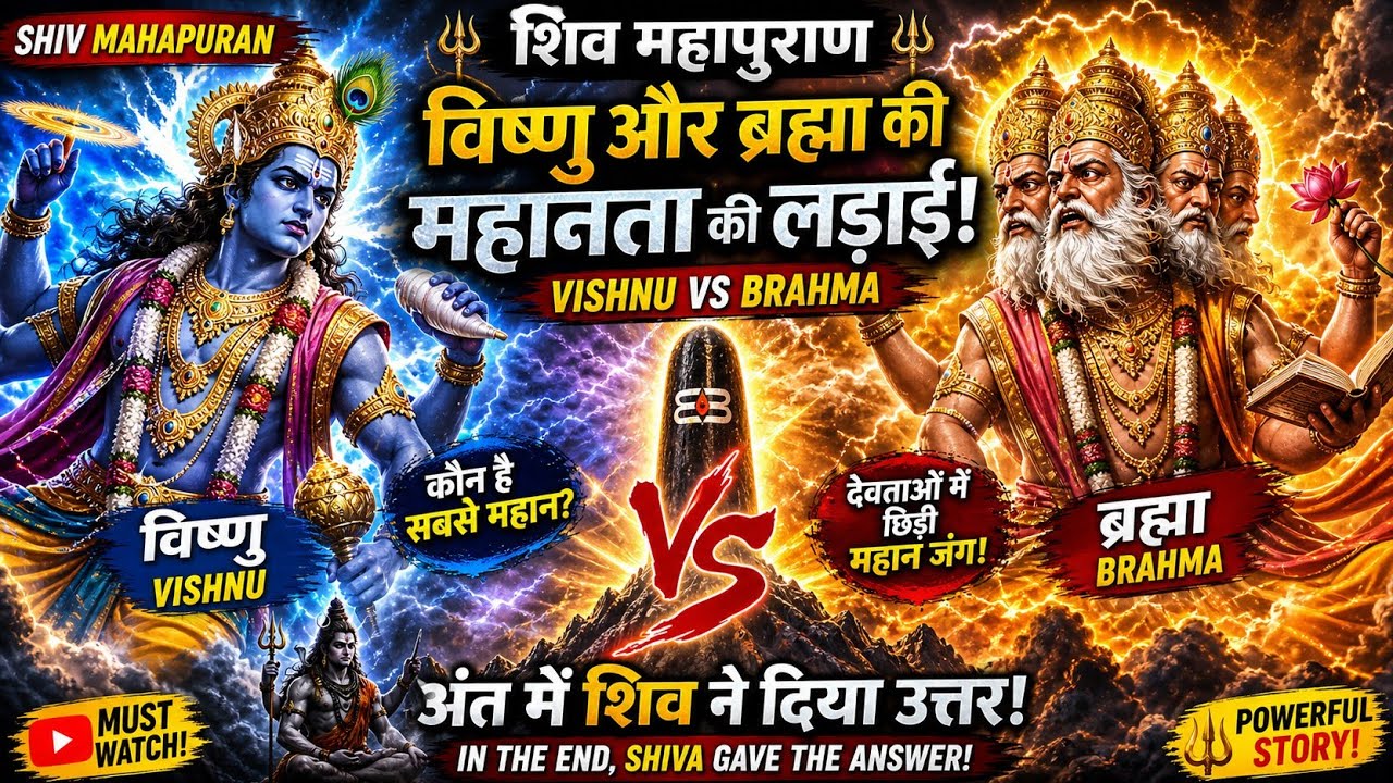 SHIV MAHAPURAN|ब्रह्मा और विष्णु की असली उत्पत्ति का रहस्य#shiv #shivmahapuran #trending#viralvideo