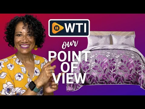 Purple Floral Quilt Sets - WTI product video review