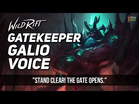 Gatekeeper Galio Voice Quotes/Audio In Wild Rift | Gatekeeper Galio All Voice Lines LOL Wild Rift