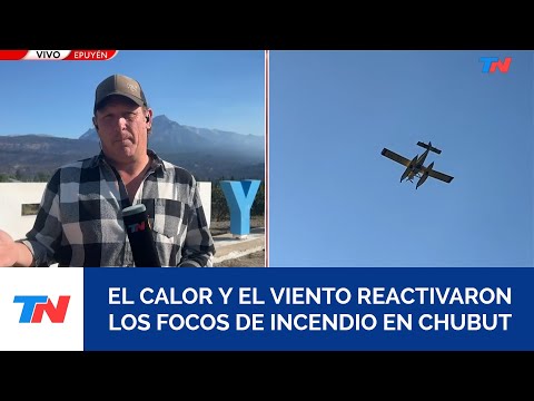 La ola de calor reactivó varios focos de incendio en Epuyén: la falta de lluvia empeora la situación