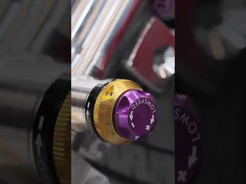 KW V4 coilover kit installation. ❤️💜 #kw #kwsuspensions #kwv4 #bmwm3 #m3touring #shorts