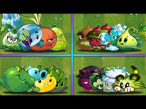 4 Team ANIMAL + ICE + STUN + JUMP Plants Battlez - Which Team Will Win? - PvZ 2 Team Plants