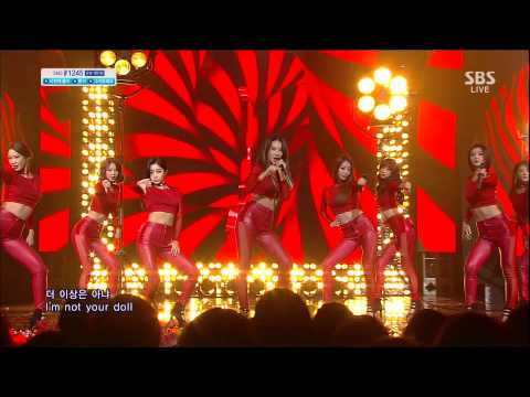 131208 인기가요 나인뮤지스(9Muses, Nine Muses) - Glue