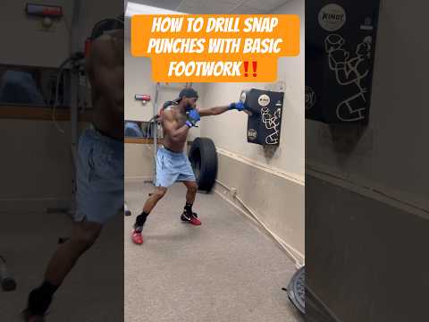 How To Drill Snap Punches With Footwork🥊🔥 #boxing #youtubeshorts #mma #shorts #boxingdrills #tips