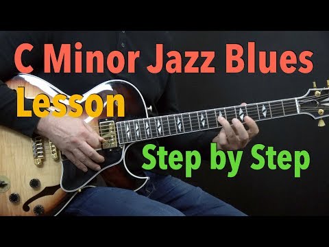 C Minor Jazz Blues - Easy Jazz Guitar Lesson by Achim Kohl