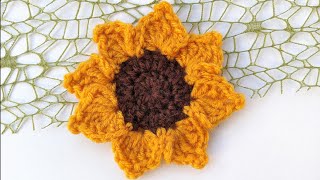 Crochet Sunflower Pattern (Tutorial)