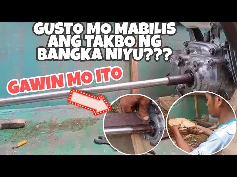 PAANO PABILISIN ANG BANGKANG DE MOTOR / PAG ALIGN NG TUBO OR IHI