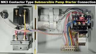 L&T Contactor type submersible pump Starter connection | submersible pump  @ElectricalTechnician
