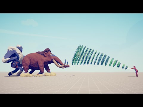 ICE GIANT & MAMMOTH vs EVERY GOD - Totally Accurate Battle Simulator