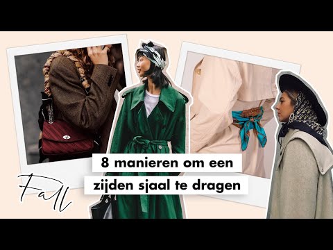 8 manieren om een zijden sjaal te dragen | Fashionchick