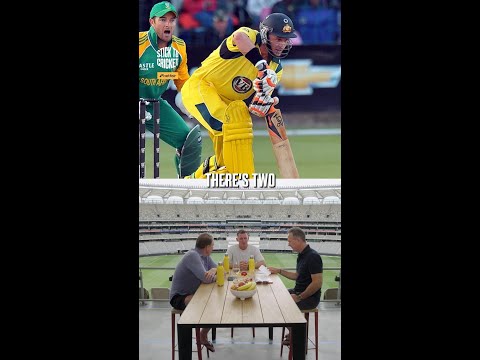 When Mike Hussey lost it with Dale Steyn. 😂