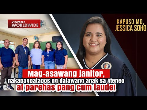 Anak ng mga janitor… cum laude! Kapuso Mo, Jessica Soho