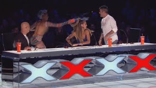 Mel B. Dumps Water Over Simon Cowell During &#39;America&#39;s Got Talent&#39;