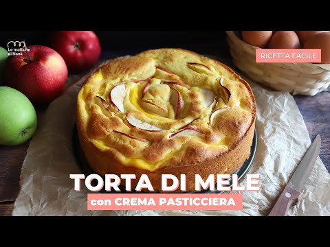 TORTA DI MELE FACILE con Crema Pasticcera! - ricetta veloce