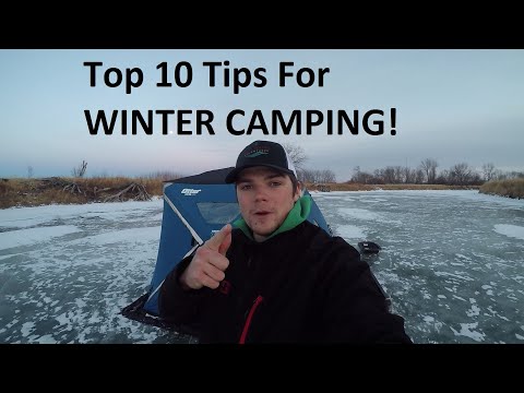 Top 10 tips for WINTER CAMPING! #top10tips #wintercamping #icefishing #overnightontheice