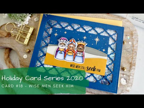 Holiday Card Series 2020 #18 | Copic Coloring a Shaker Card | Sunny Studio Stamps