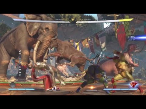 Injustice 2. Leonardo High Damage Bombshell Combos off F2,1 And 1,1.