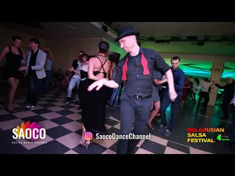 Anton Shcherbak and Elena Badzym Salsa Dancing at Belarusian Salsa Festival 2018, Sat 29.09.2018