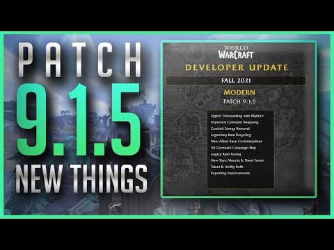 PATCH 9.1.5 List of Changes: Covenant Swaps, Legendary Recycling, Legion M+ Timewalking & More