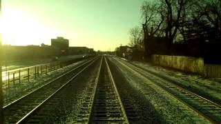 preview picture of video 'Metra Union Pacific Northwest Commute, Arlington Heights to Ogilvie Transportation Center, 03/25/14'