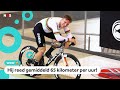 Jeffrey Hoogland fietst superhard en verbreekt record