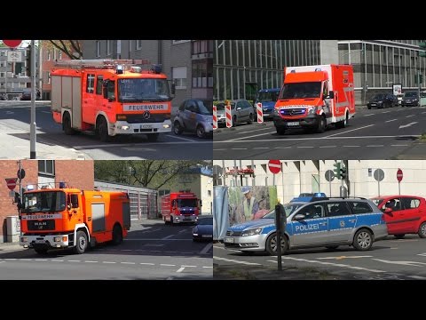 [Feuer 2Y] Einsatzfahrten Berufsfeuerwehr,Rettungsdienst und Polizei Köln