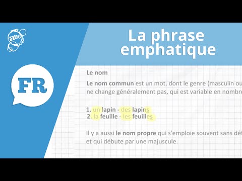 Allô prof - La phrase emphatique