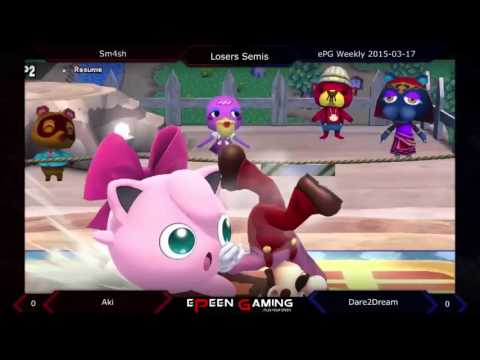 Smash @ TTH - GHQ | Aki (Jigglypuff) Vs. Dare2Dream (Luigi) (Losers Semis) - Sm4sh