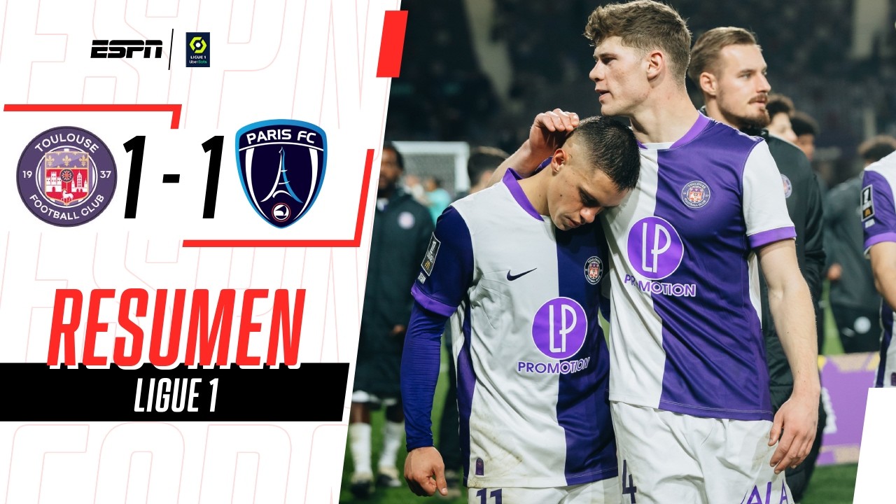 GOL AGÓNICO DE VIGNOLO CON ASISTENCIA DE HIDALGO EN LA LIGUE 1 | Toulouse 1-1 París | RESUMEN