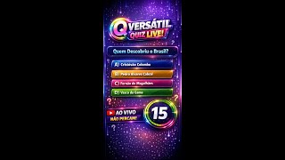 🔴 Versátil Quiz Ao Vivo |Perguntas de Conhecimentos Gerais, Games, Cinema e Cultura Pop!
