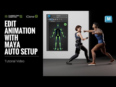 Edit Animation with Maya Auto Setup | Character Creator 5 Tutorial