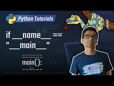 14. if __name__ == "__main__" [Python 3 Programming Tutorials]