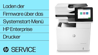 Firmware über Systemstart-Menü zur Wiederherstellung laden | HP LaserJet Enterprise Drucker