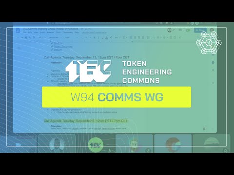 W94 Comms WG: Comms WG Restructure