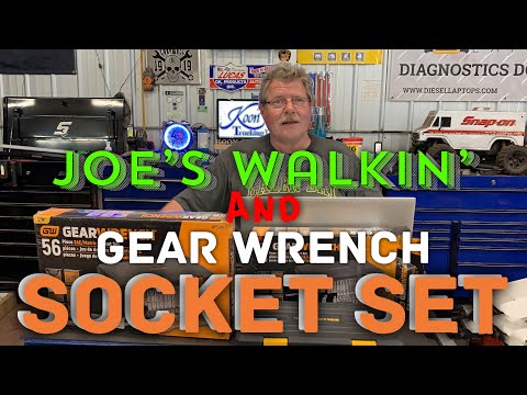 Gearwrench Socket Sets and Joe is a walking salesman this week.